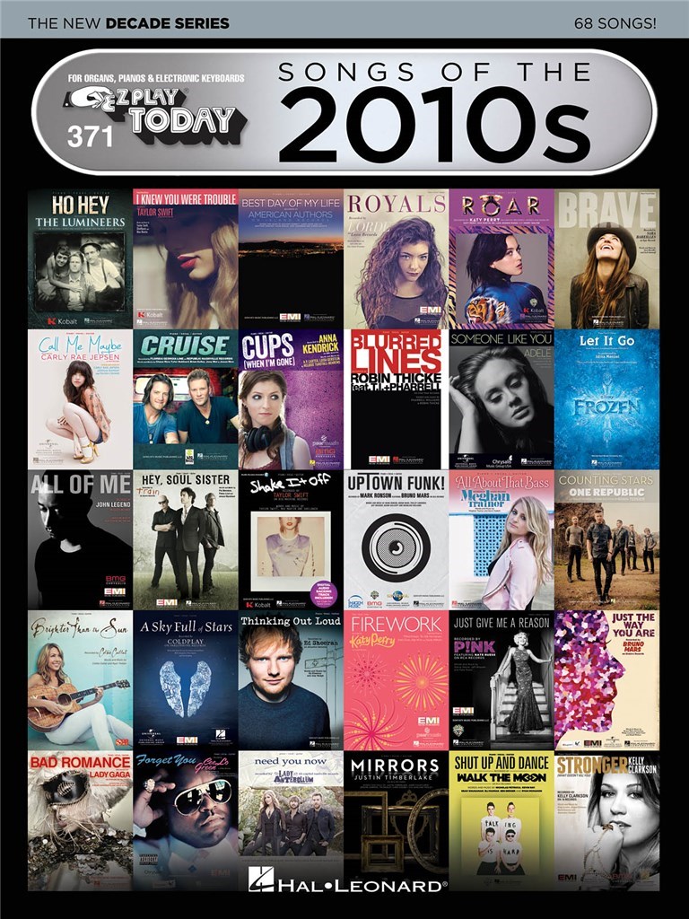 E-Z Play Today Volume 371: Songs Of The 2010s – The New Decade Series
