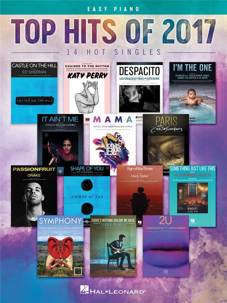 Top Hits of 2017 - Easy Piano : 14 Hot Singles