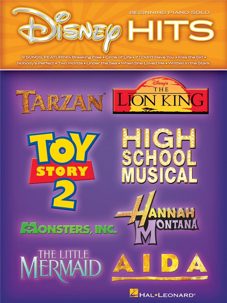 Disney Hits: Beginning Piano Solo