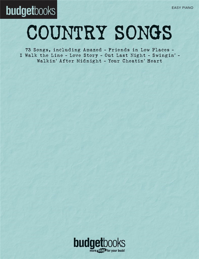 Country Songs : Budget Books