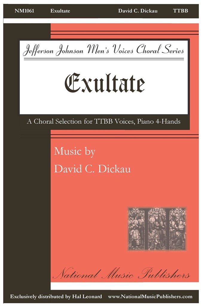 Exultate : TTBB, Piano/4 Hands