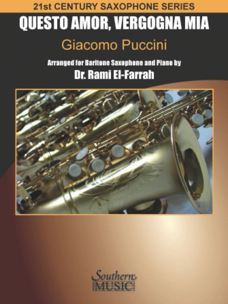 Questo Amor Vergogna Mia : for Baritone Saxophone and Piano
