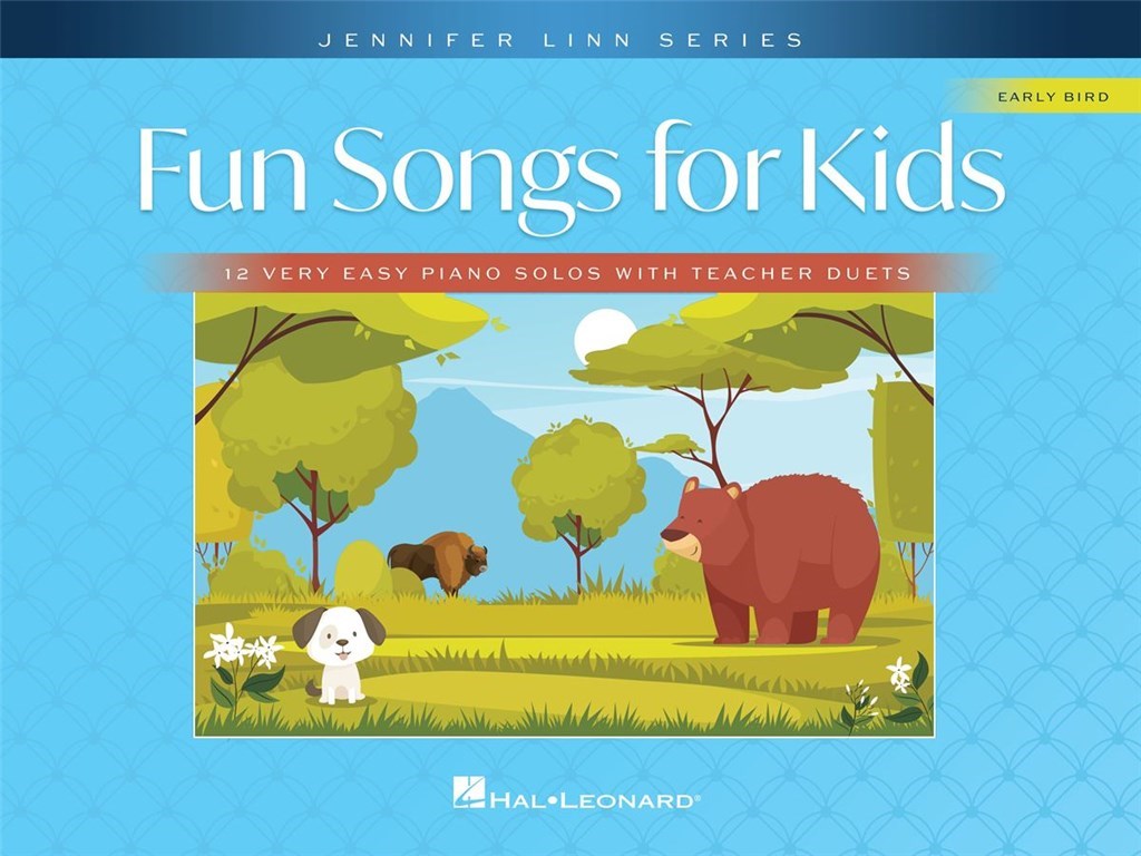 Fun Songs for Kids : 12 Very Easy Piano Solos with Teacher Duets