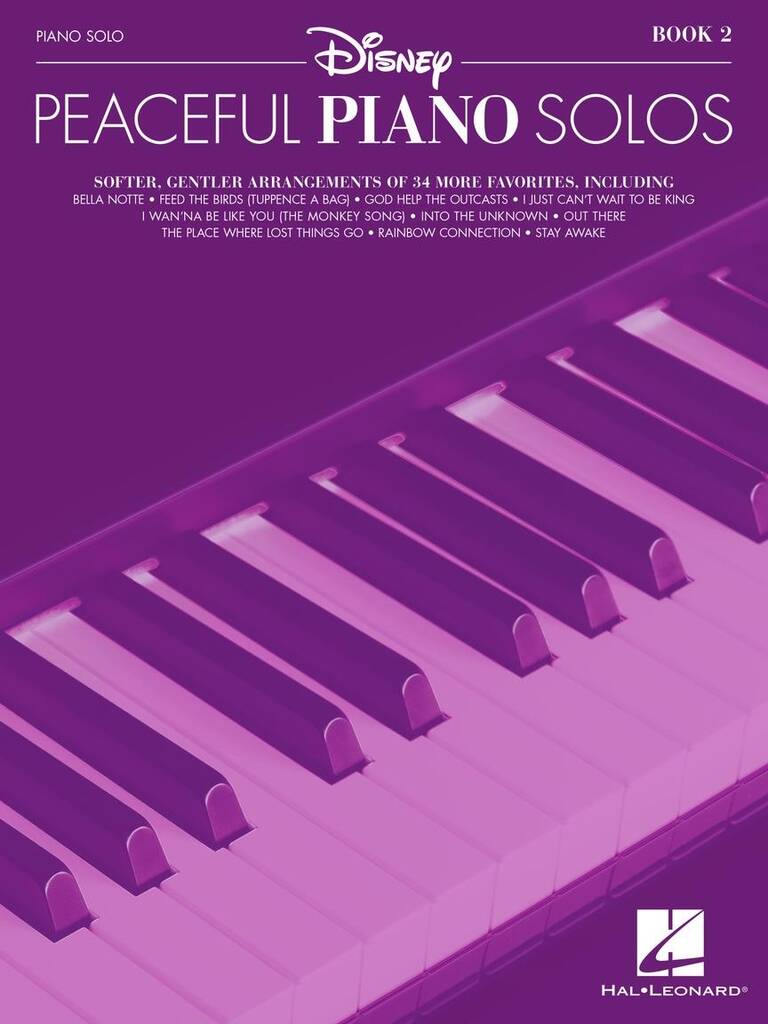 Disney Peaceful Piano Solo - Book 2 : Softer, gentler arrangements of 34 more favorites