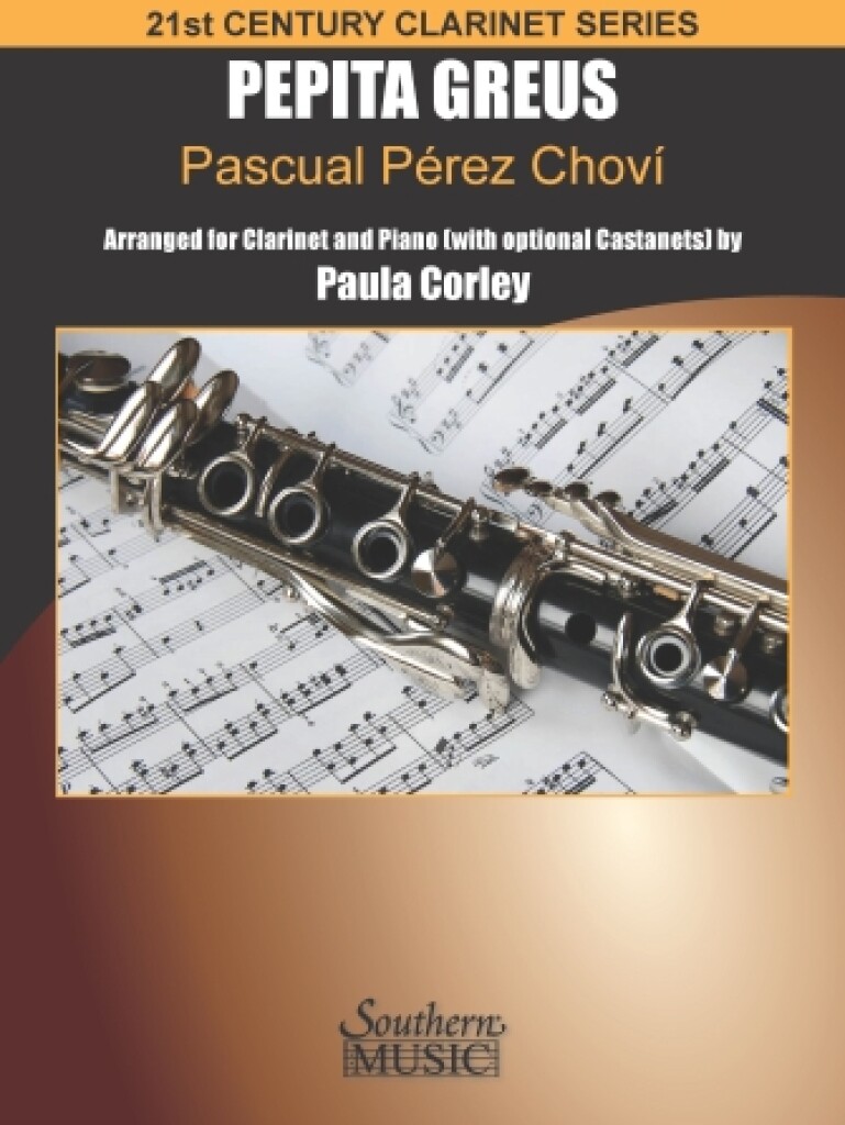 Pepita Greus: Pasadoble : for Clarinet and Piano (with optional Castanets)