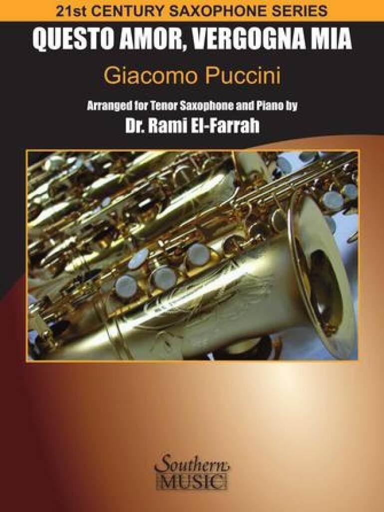 Questo Amor Vergogna Mia from Edgar : for Tenor Saxophone and Piano