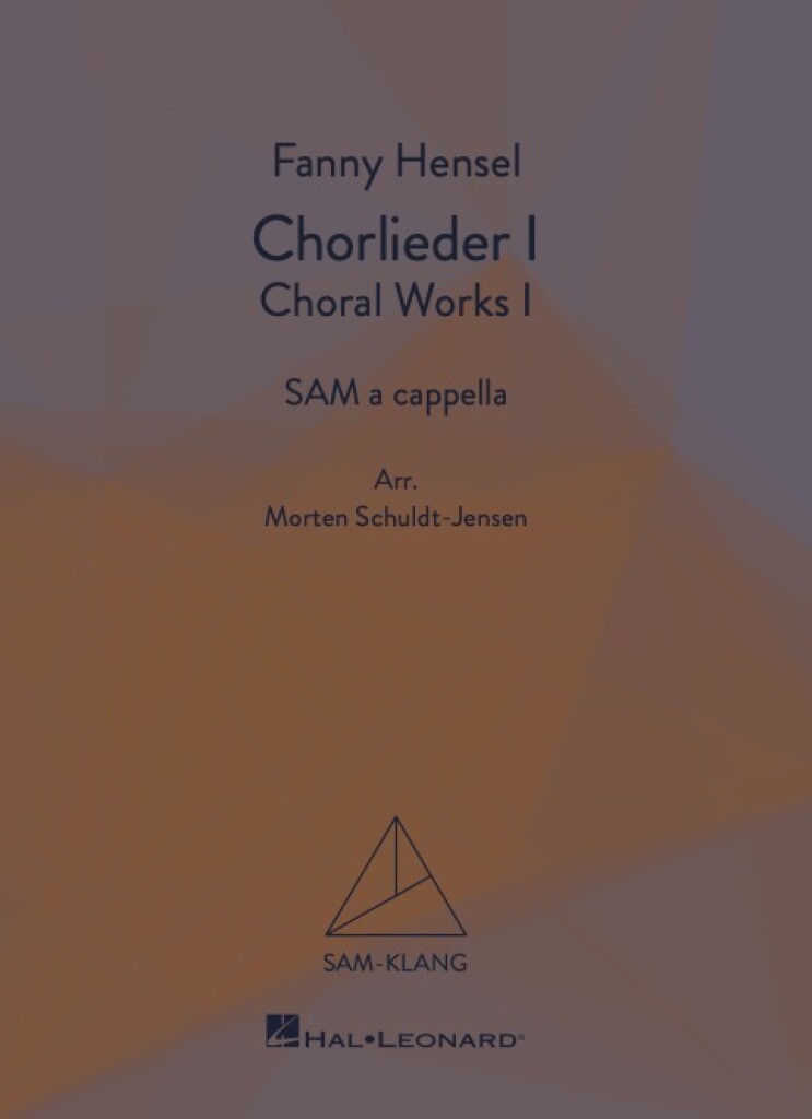 Chorlieder I/Choral Works I : SAM-Klang
