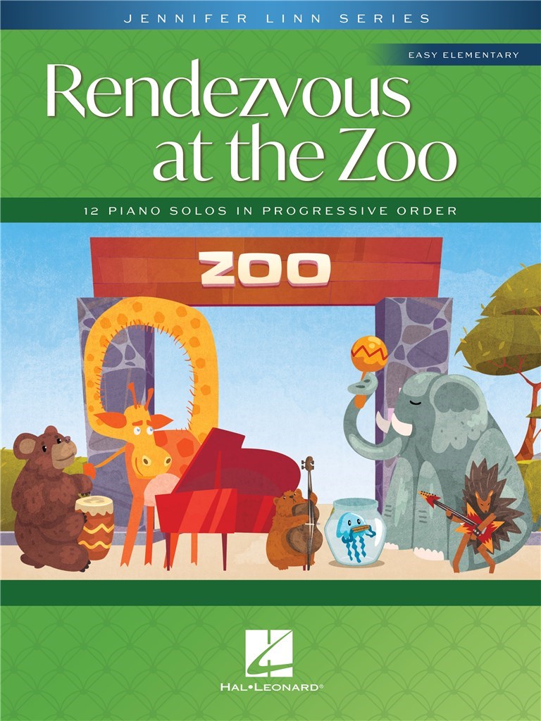 Rendezvous at the Zoo - 12 Piano Solos : Jennifer Linn Series Easy Elementary Solos In Progressive Order