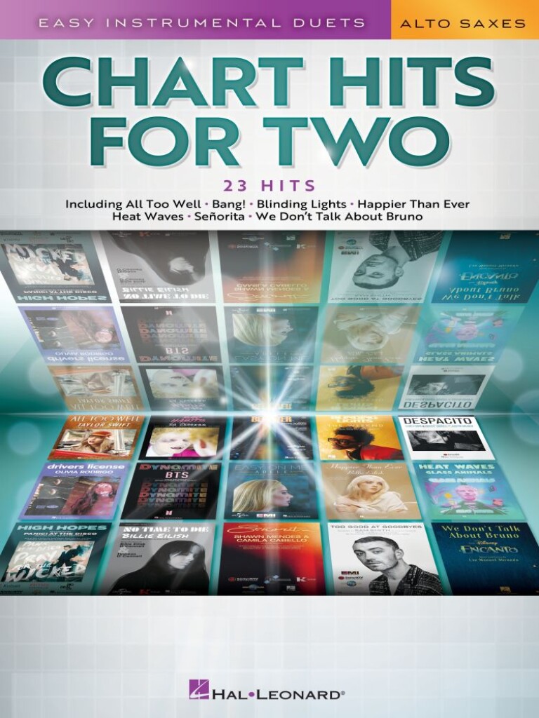 Chart Hits for Two : Easy Instrumental Duets for Two - Alto Sax Edition