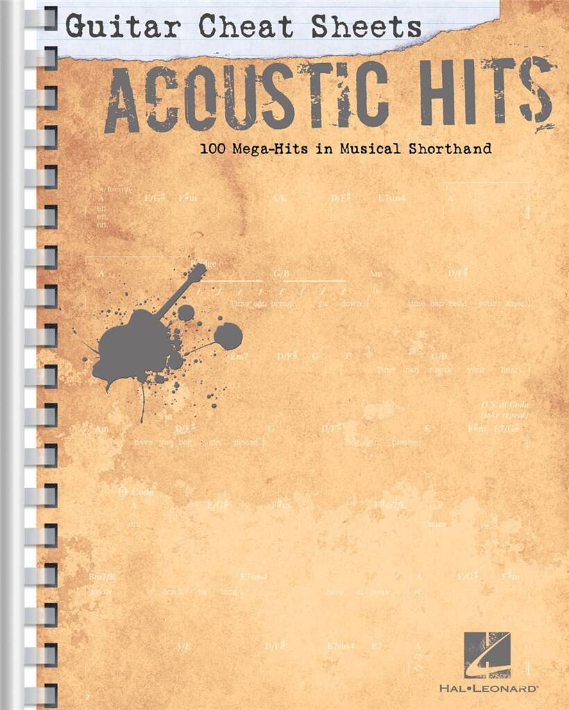 Acoustic Hits Guitar Cheat Sheets