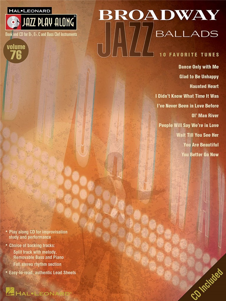 Broadway Jazz Ballads : Jazz Play-Along Volume 76