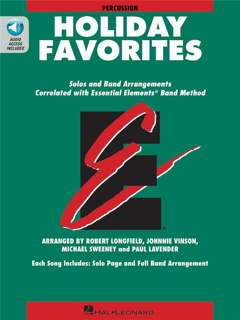 Essential Elements Holiday Favorites : Percussion Book with Online Audio
