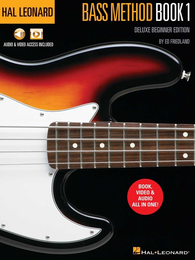 Hal Leonard Bass Method Book 1 : Deluxe Beginner Edition Audio & Video Access Included