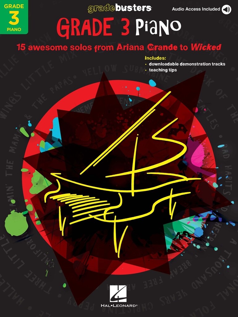 Gradebusters Grade 3 - Piano : 15 awesome solos from Ariana Grande to Wicked