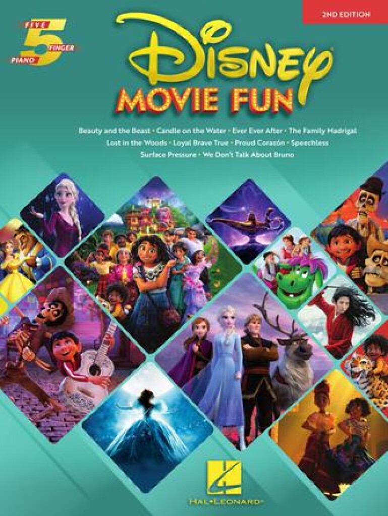 Disney Movie Fun : Five Finger Piano - 2nd Edition - 10 Favorites