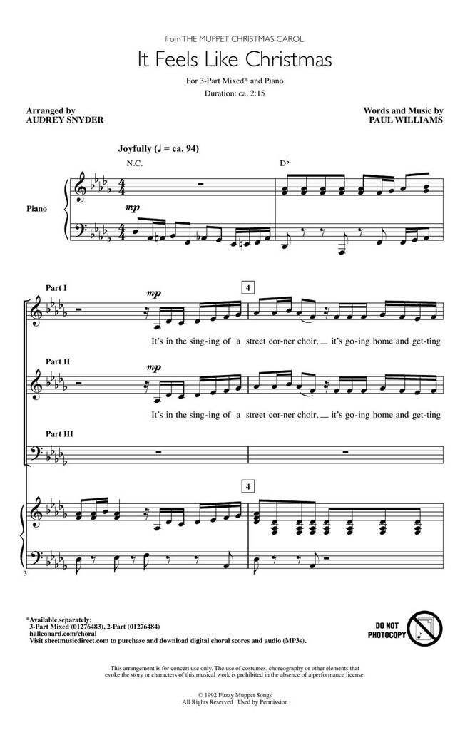It Feels Like Christmas : (from The Muppet Christmas Carol) Discovery Level 1