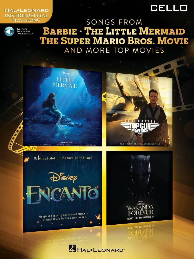 Songs from Barbie, The Little Mermaid : The Super Mario Bros. Movie, and More Top Movies for Cello