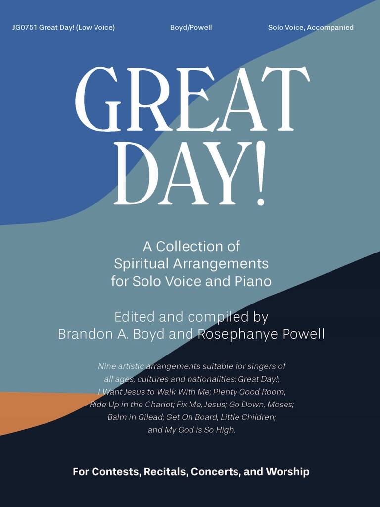 Great Day : A Collection of Solo Spiritual Arrangements for Solo Low Voice & Piano