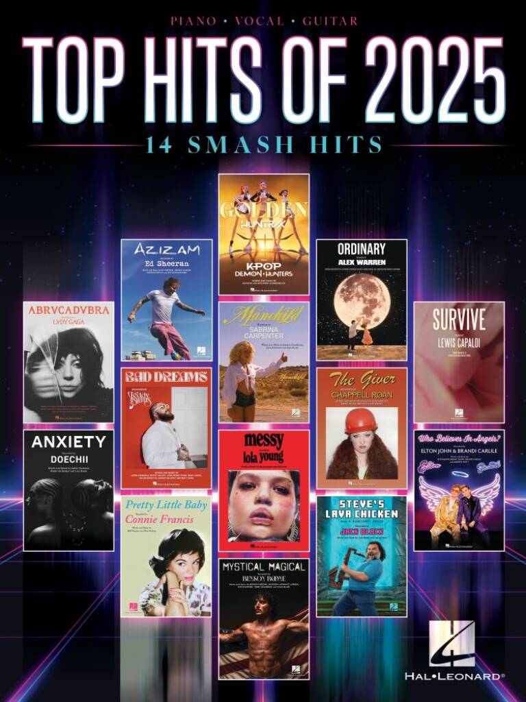 Top Hits of 2025 14 Smash Hits Piano, Vocal and Guitar