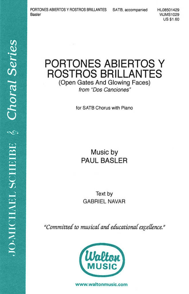 Portones Abiertos Y Rostros Brilliantes : SATB with Piano