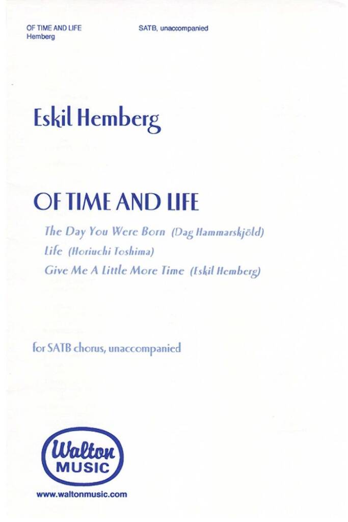 Of Time & Life: : The Day You Were Born/Life-Give Me a Little More Time