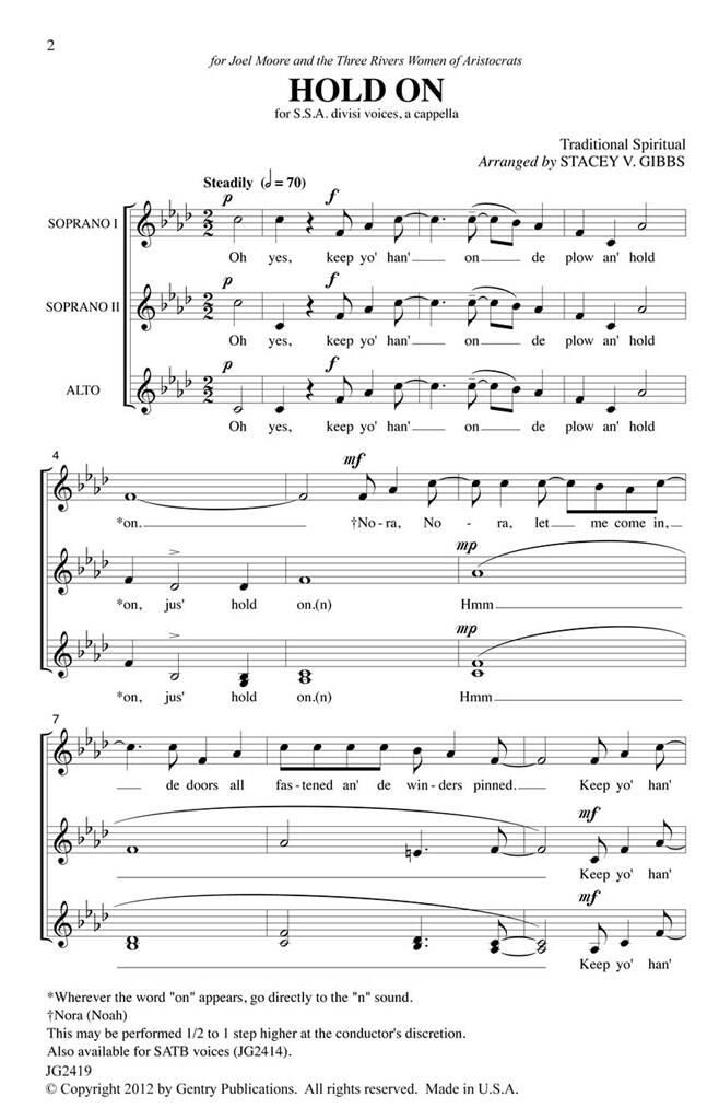 Hold On! : A Capella