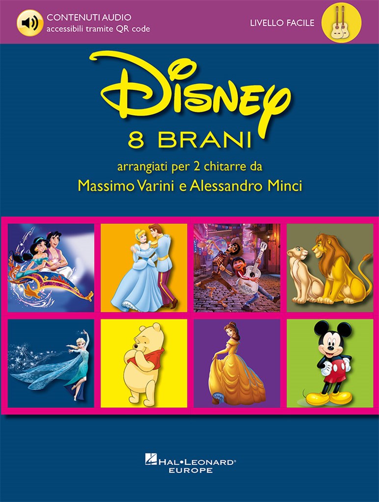 Disney - 8 brani arrangiati per due chitarre : da Massimo Varini e Alessandro Minci