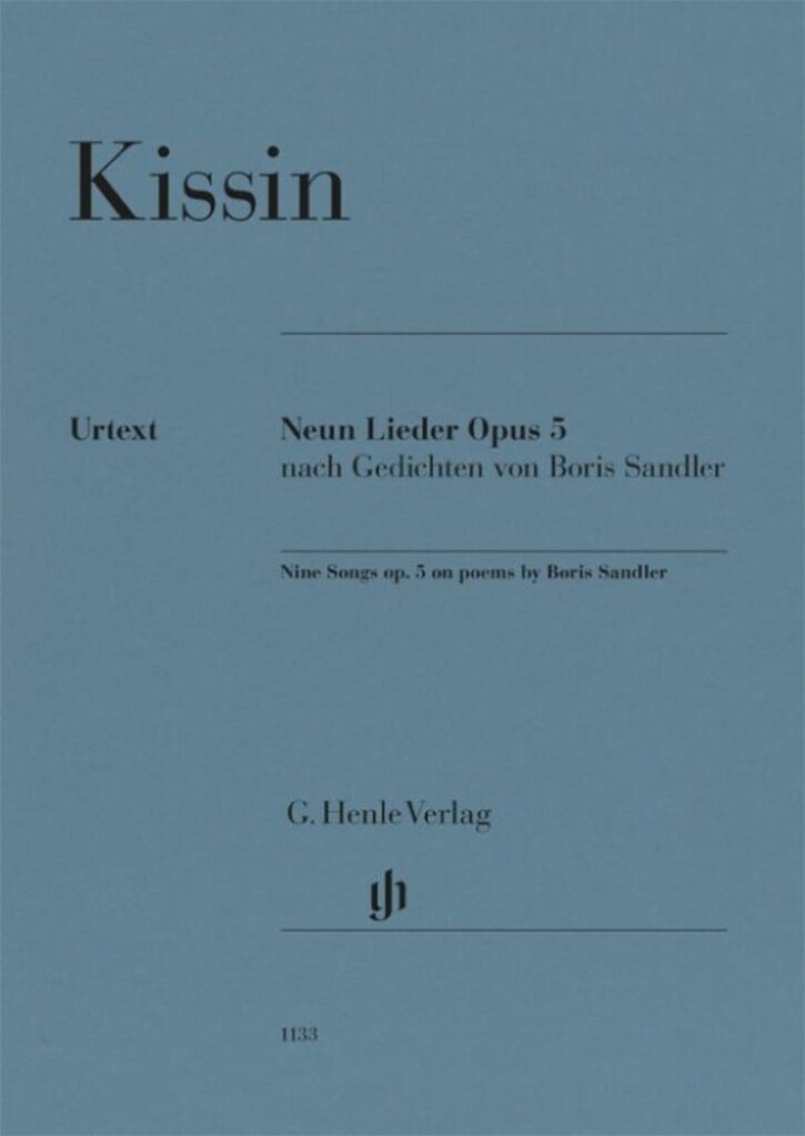 Nine Songs Opus 5 : On Poems by Boris Sandler