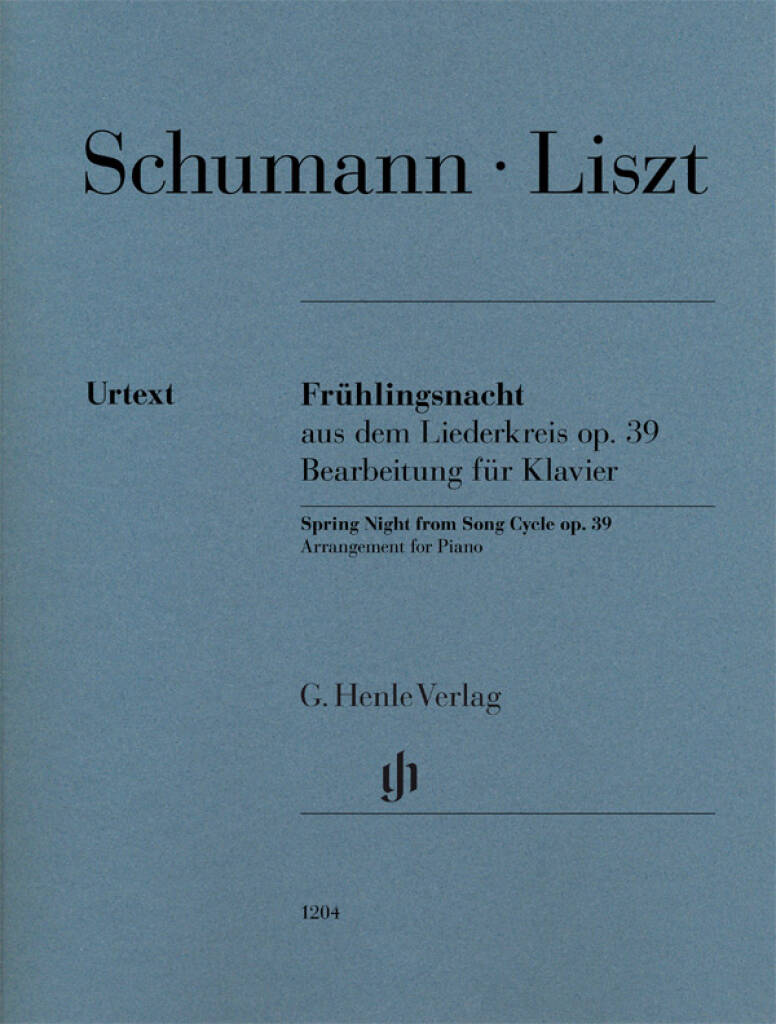 Spring Night From Song Cycle Op. 39 : Arrangement For Piano