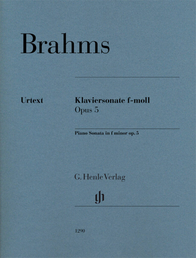 Piano Sonata In F Minor Op 5 Piano : revised single edition from HN 38