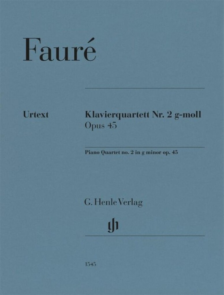 Klavierquartett Nr. 2 G-moll : Opus 45