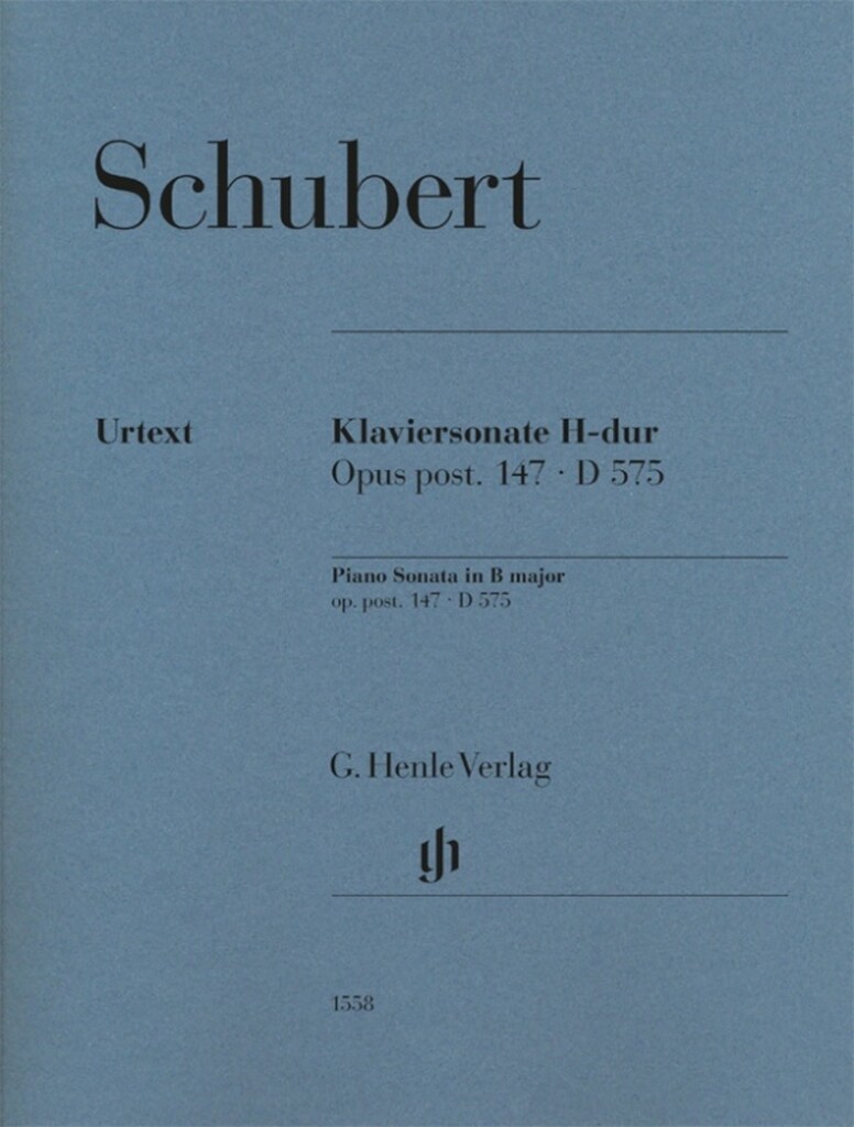 Klaviersonate H-dur : Op. Post. 147 - D 575