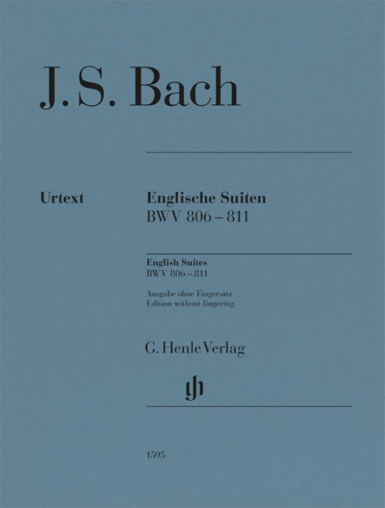 Englische Suiten BWV 806-811 : Ausgabe ohne Fingersatz