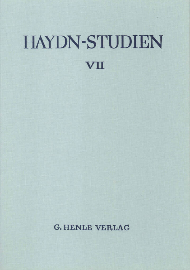 Haydn-Studien Einb.-Decke 6 : Haydn Studies Cover 6