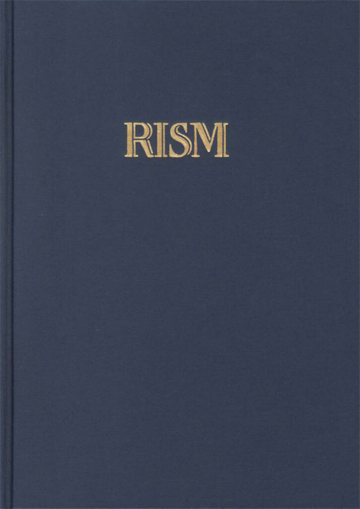 Recueils Imprimés XVIe-XVIIe Siècles : Répertoire International des Sources Musicales Volume I, 1