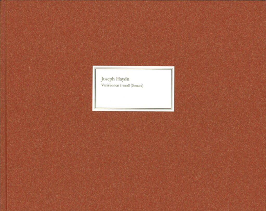 Variationen f-moll (Sonata) Hob. XVII:6 : Variations f minor (Sonata) Hob. XVII:6
