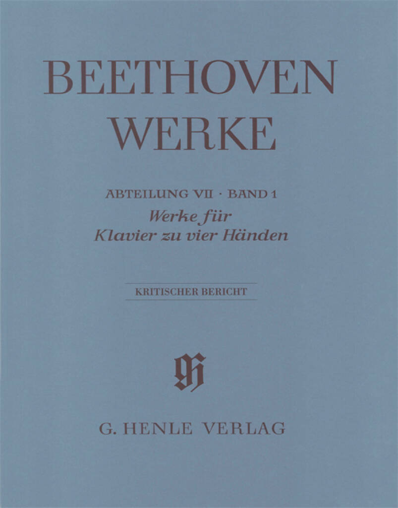 Werke für Klavier zu vier Händen : Critical report