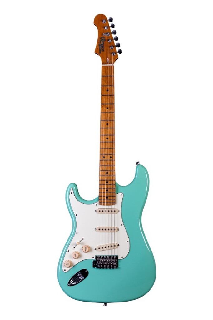 JS300 Elektrisk fra Jet Guitars - Green (Left Handed) : Roasted Maple Fretboard