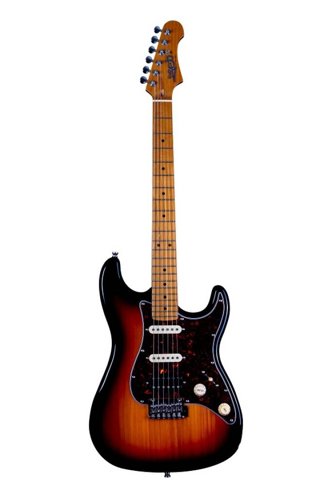 JS400 Elektrisk fra Jet Guitars - Sunburst : Roasted Maple Fretboard