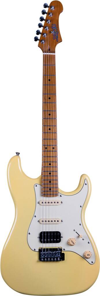 JS400 Elektrisk Guitar fra Jet Guitars - Vintage Yellow : Roasted Maple Fretboard