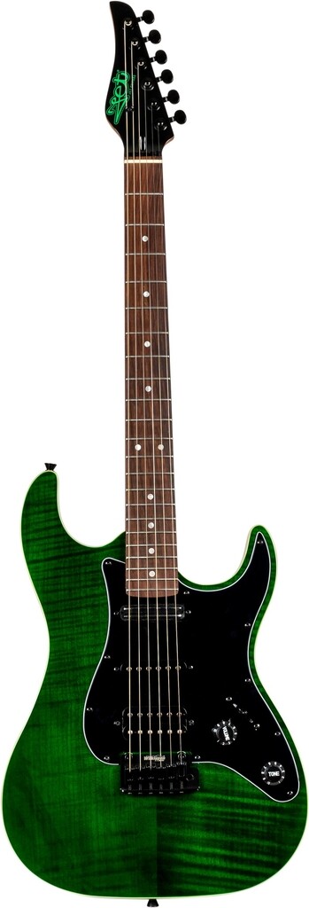 JS450 Electric Guitar - Transparent Green
