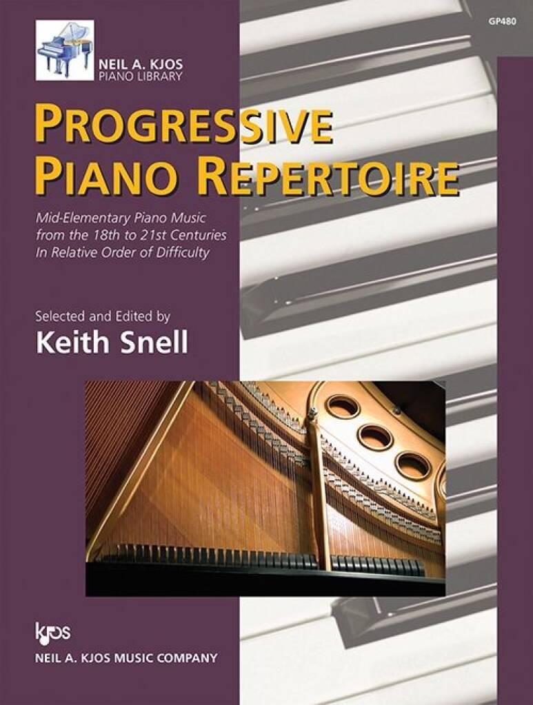 Progressive Piano Repertoire Volume One : Mid-Elementary Piano Music from the 18th to 21st Centuries In Relative Order of Difficulty