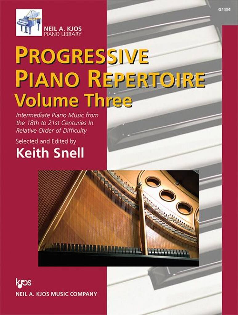 Progressive Piano Repertoire Volume 3 : Intermediate Piano Music from the 18th to 21st Centuries In Relative Order of Difficulty