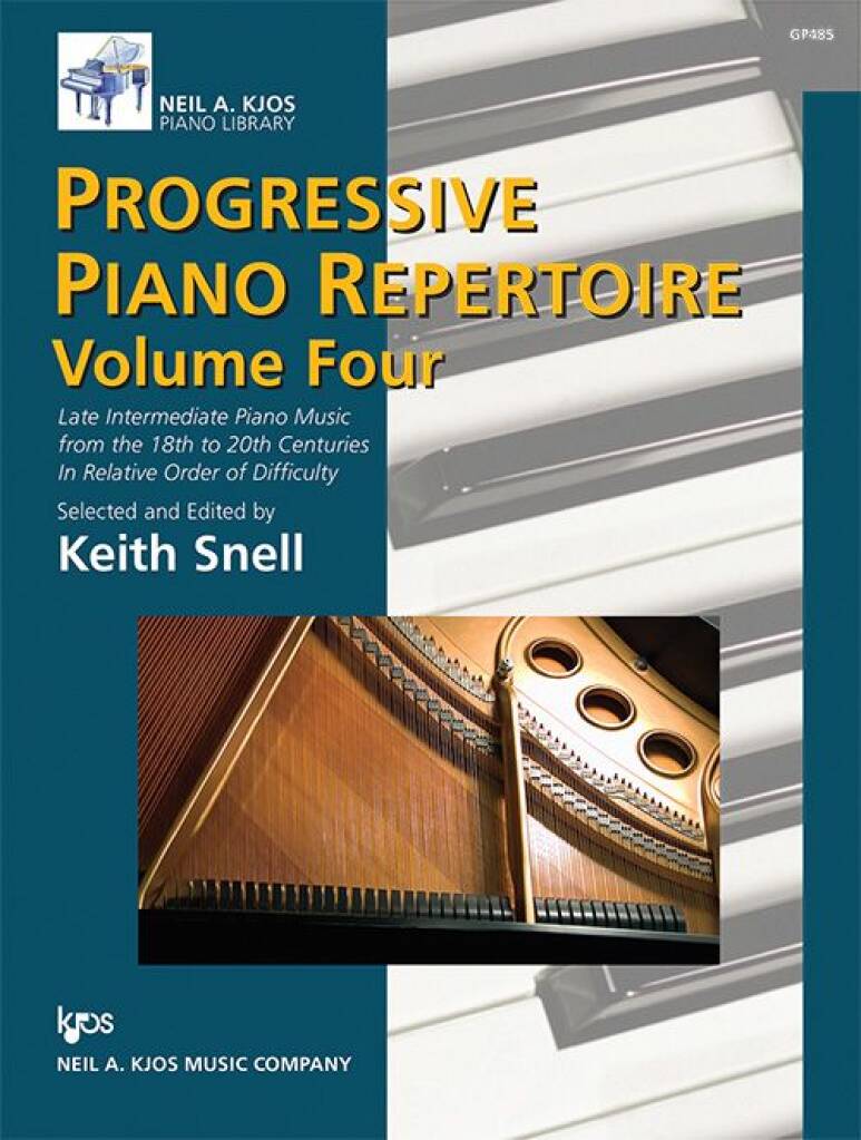 Progressive Piano Repertoire Volume 4 : Late Intermediate Piano Music from the 18th to 20th Centuries In Relative Order of Difficulty