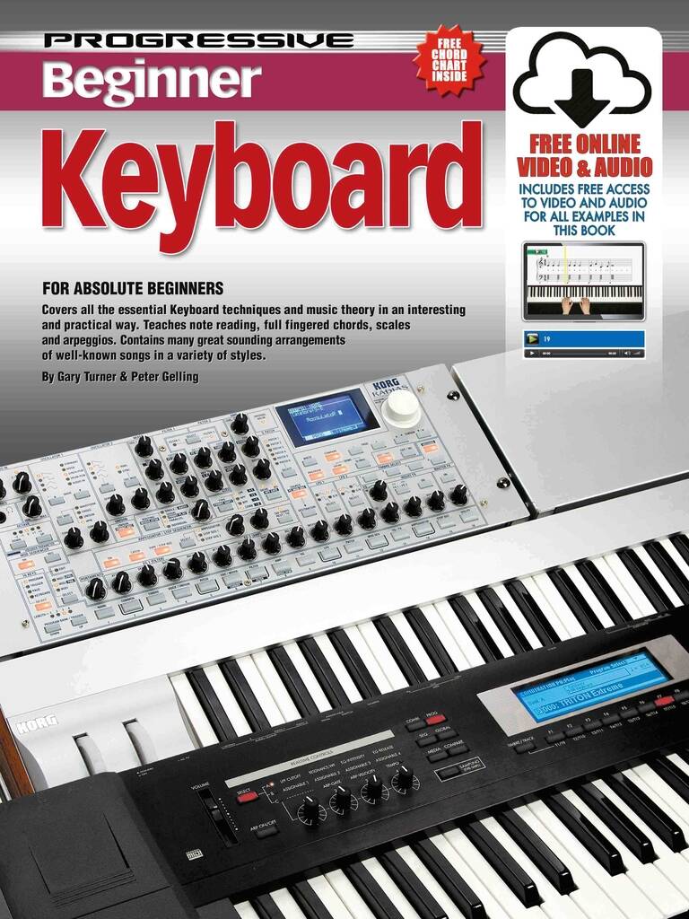Progressive Beginner Keyboard : med plakat