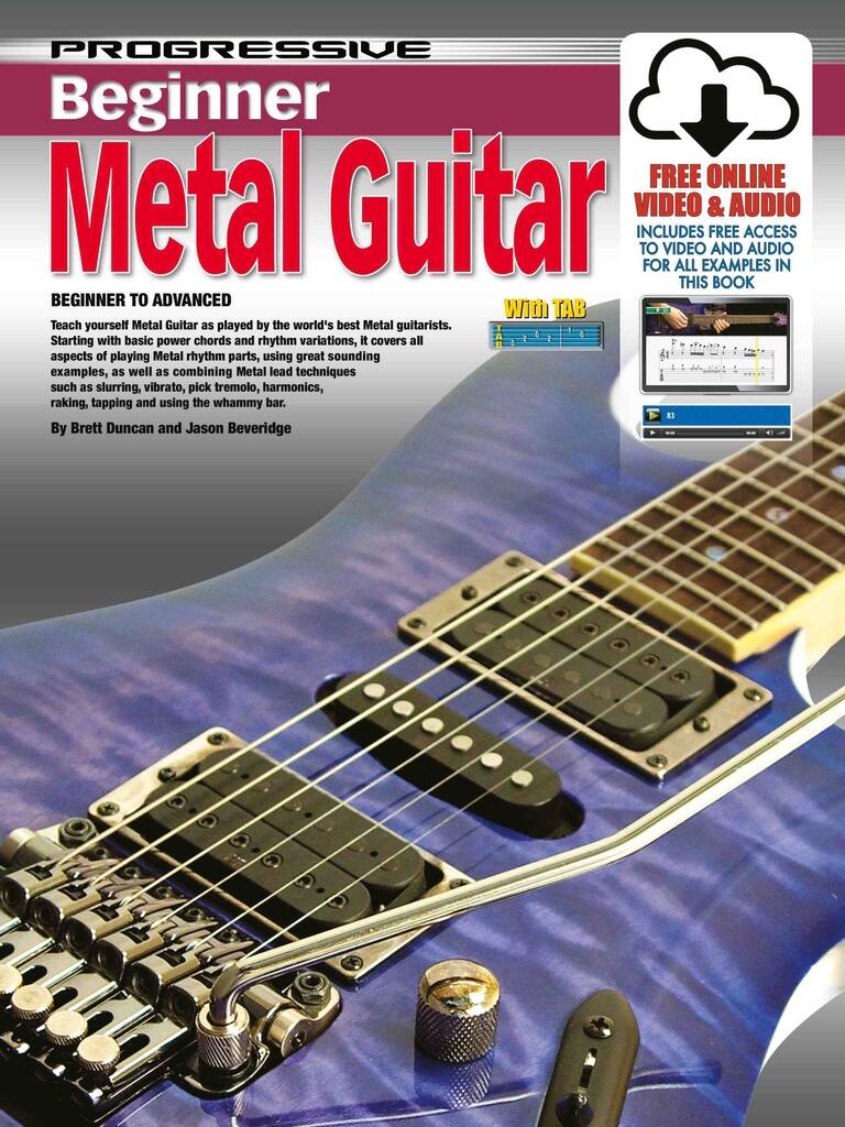 Progressive Beginner Metal Guitar : With Poster