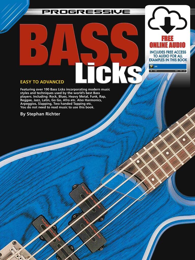 Progressive Bass Licks : With Poster