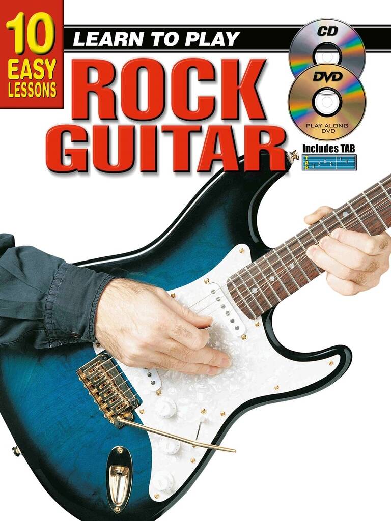 10 Easy Lessons - Learn To Play Rock Guitar : With Poster