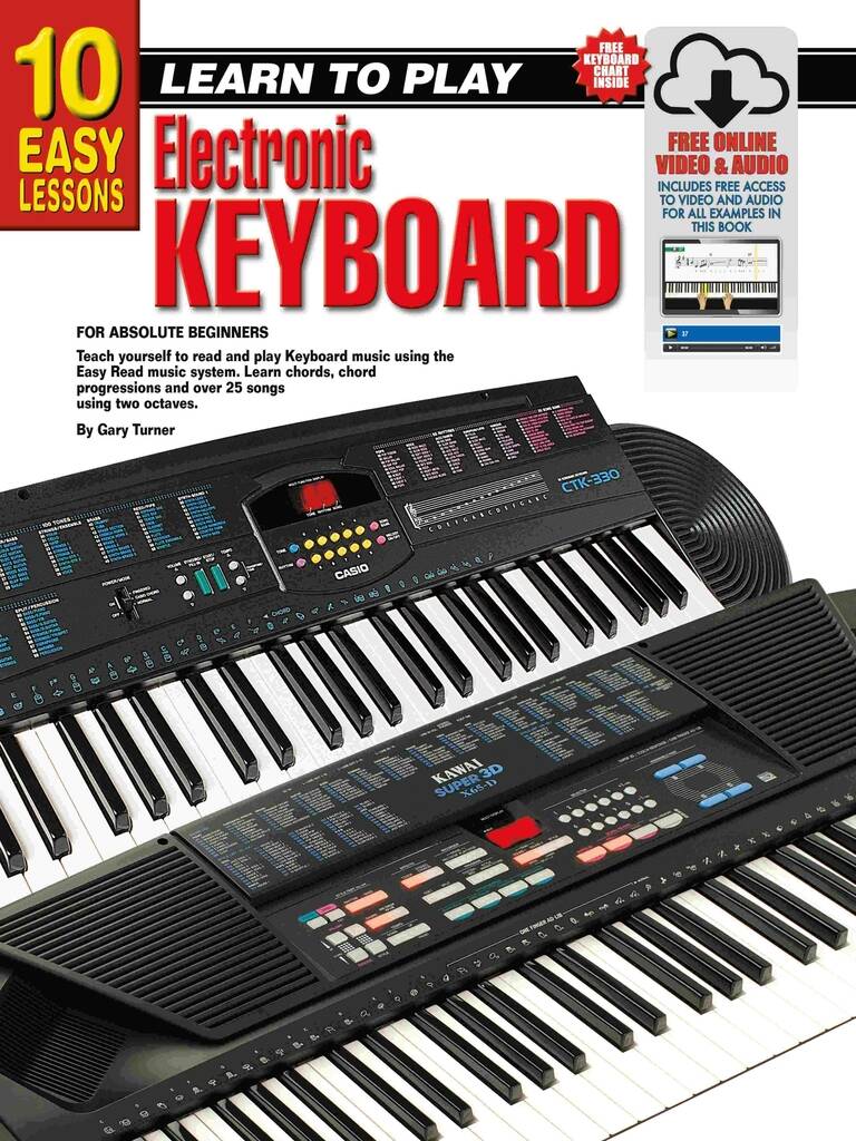 10 Easy Lessons - Learn To PlayKeyboard : With Poster