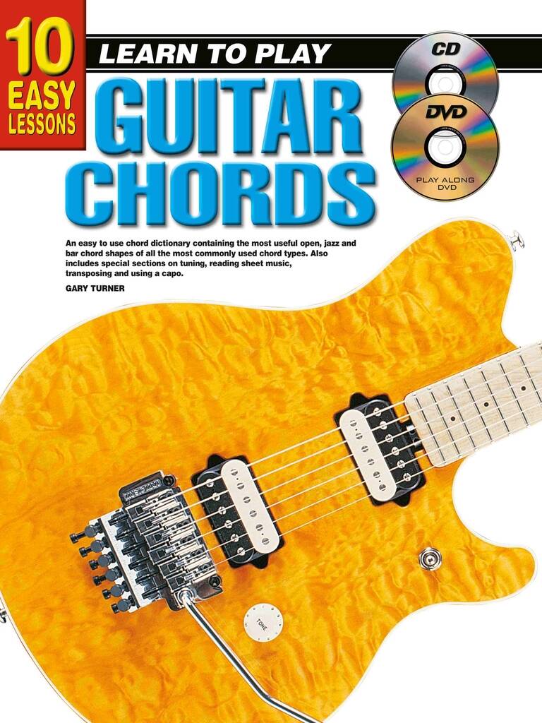 10 Easy Lessons - Learn To Play Guitar Chords : With Poster